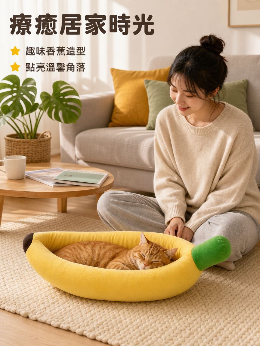 狗狗寵物香蕉墊