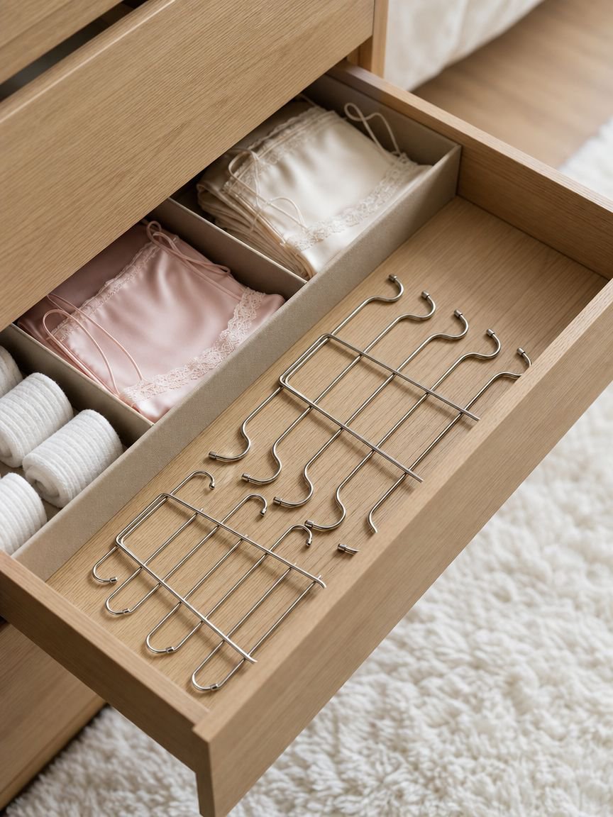 Easy-to-use folding hanger for space management