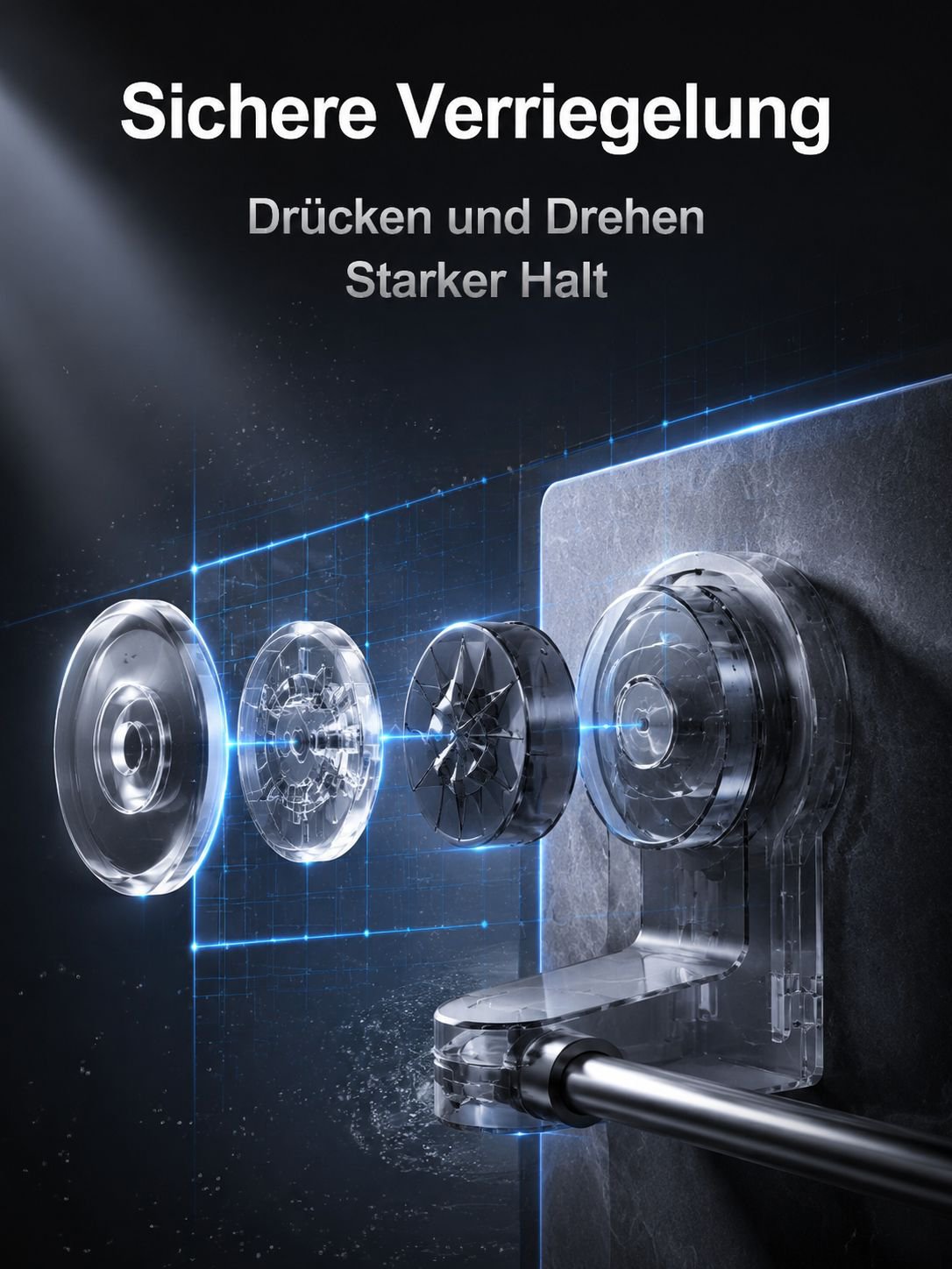 Ausziehbarer Handtuchhalter ohne Bohren