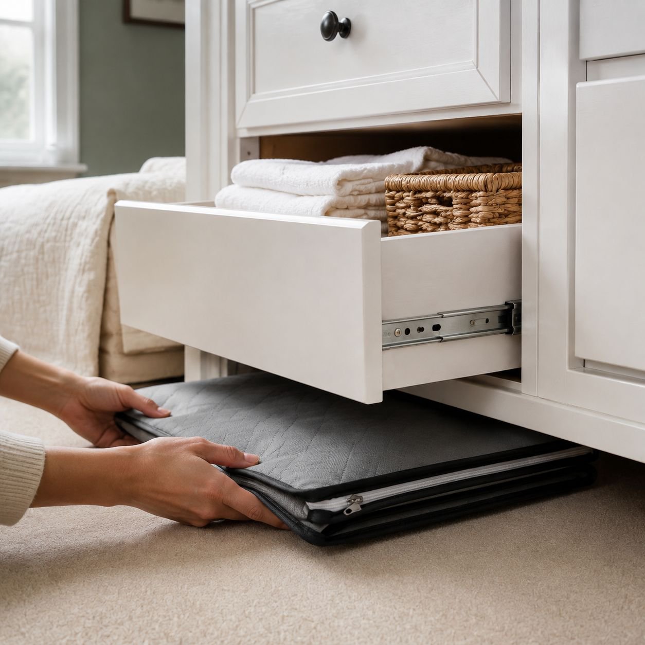 Portable large storage bag for moving and organizing