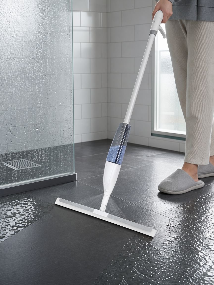 Home Spray Wiper Silicone Magic Broom cleaning bathroom floor