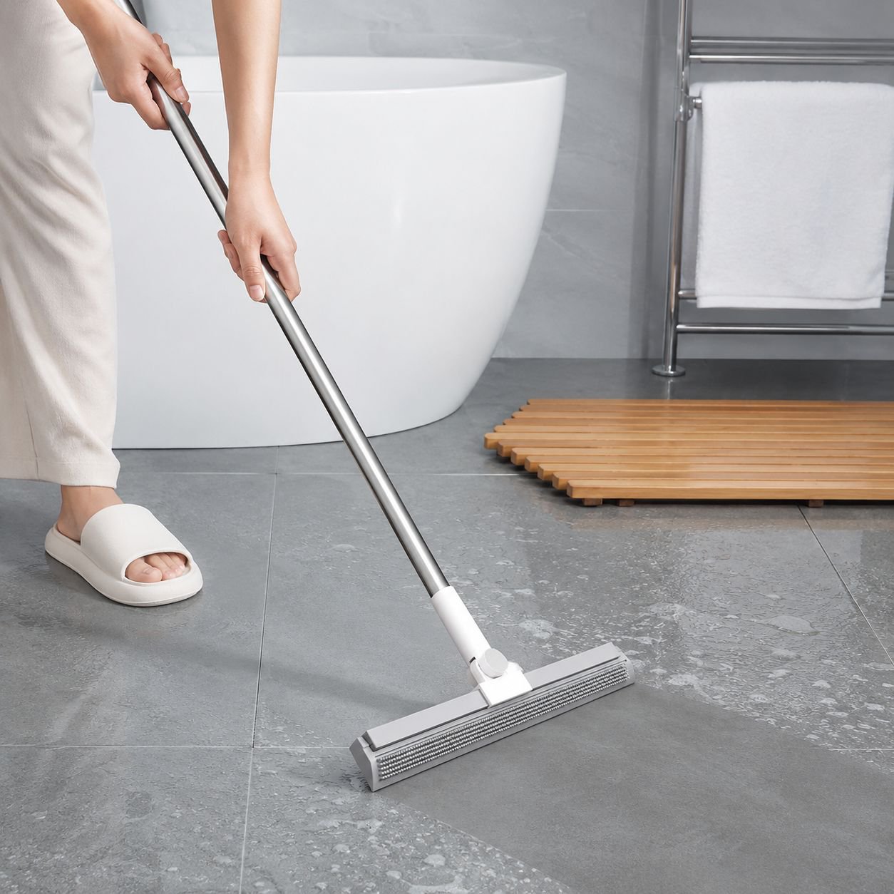 High-Quality Rubber Broom Head Household Cleaning Tool