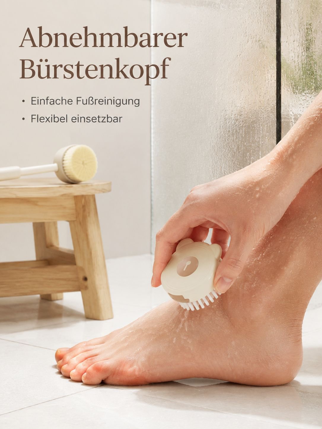 Körperpflege mit der Dualen Reinigungsbürste