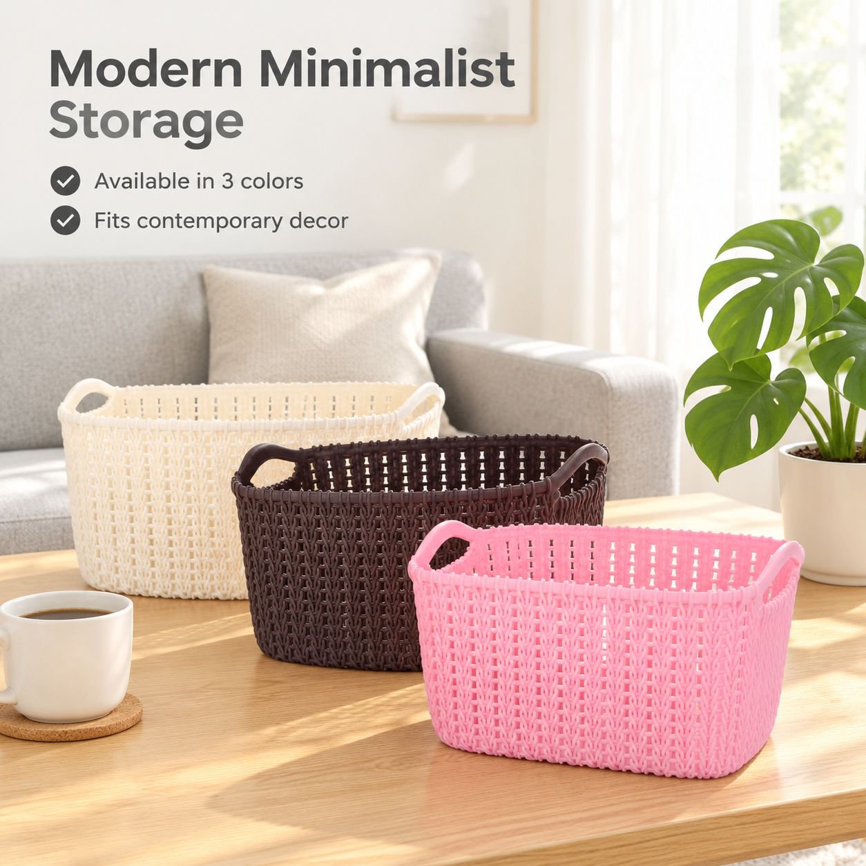 Woven-Style Storage Basket