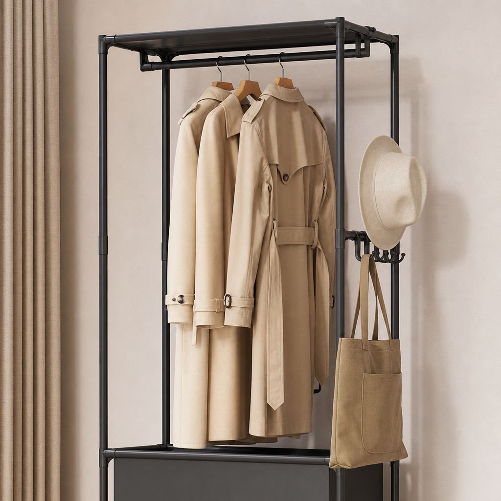 Home Bedroom Small Economical Wardrobe, Simple Assembly Durable Storage Cabinet
