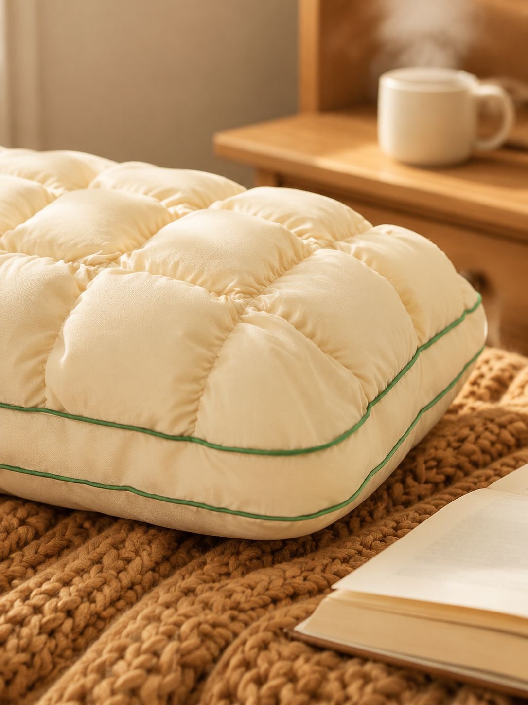 Portable Pineapple Cloud Neck Pillow in travel bag