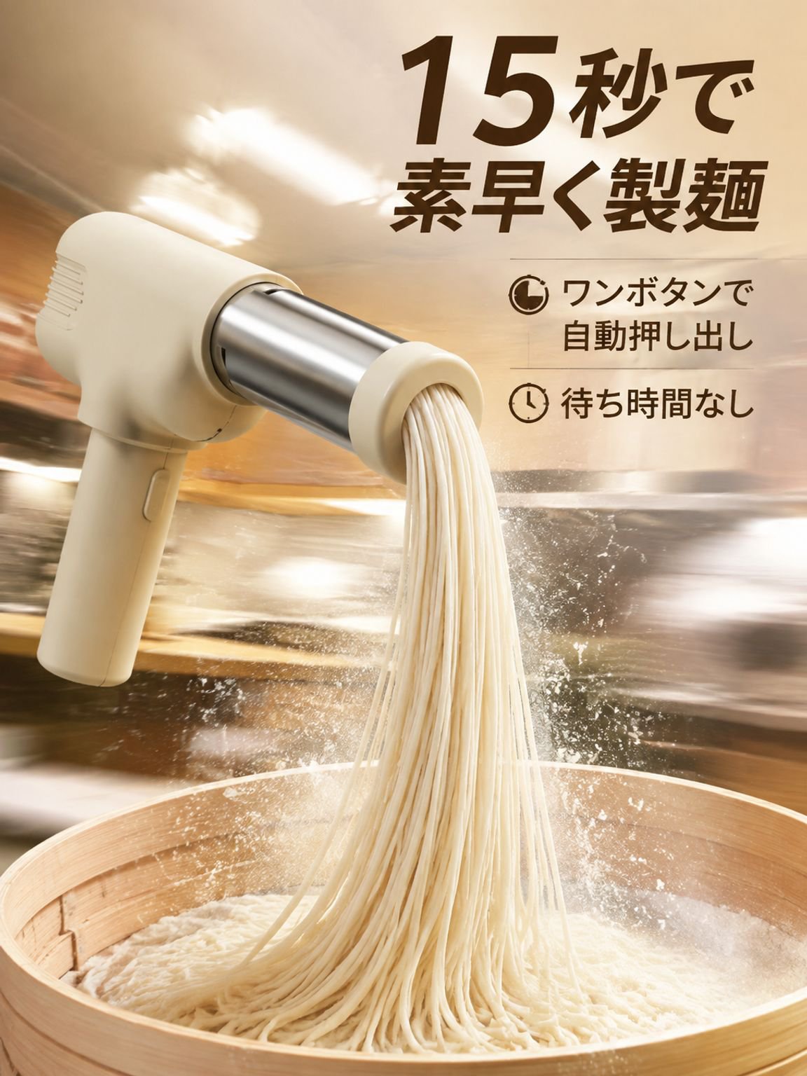 家庭用ハンディ電動製麺機