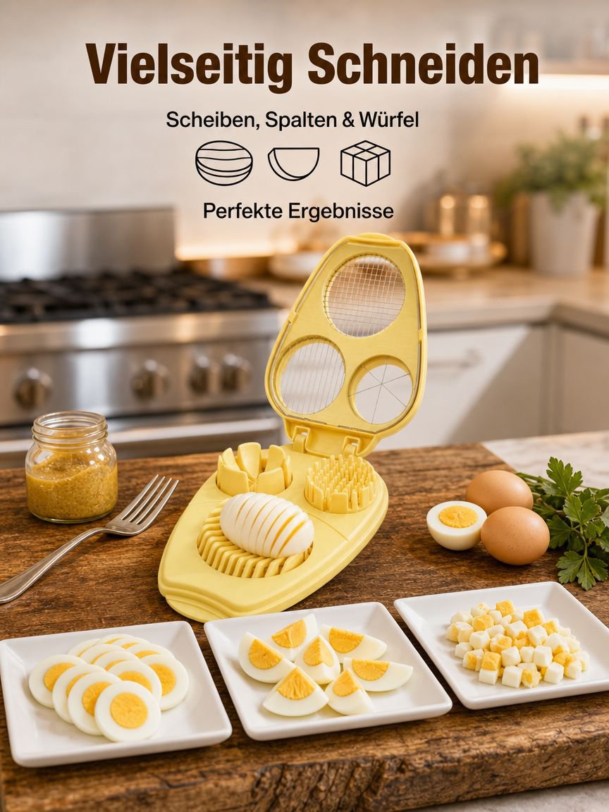 3-in-1 Eier Schneider für den Hausgebrauch