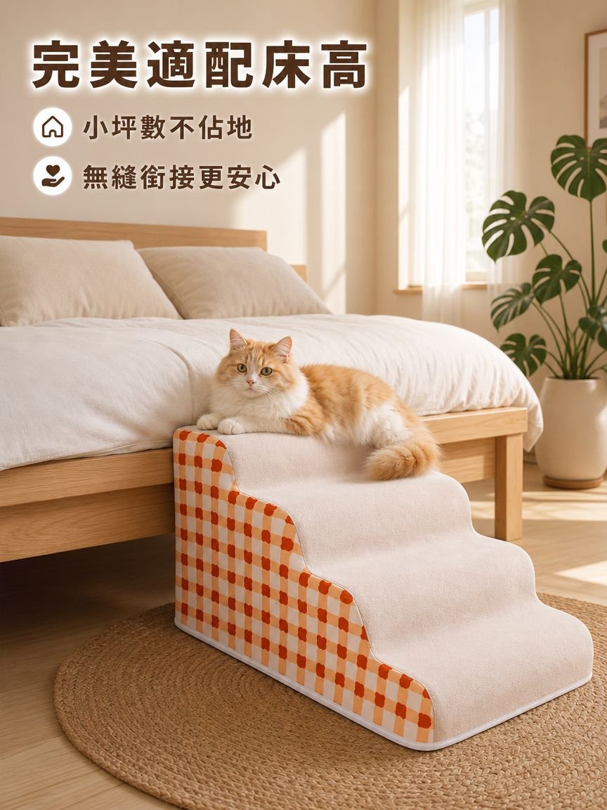 寵物專用床梯，狗狗貓咪上下床必備