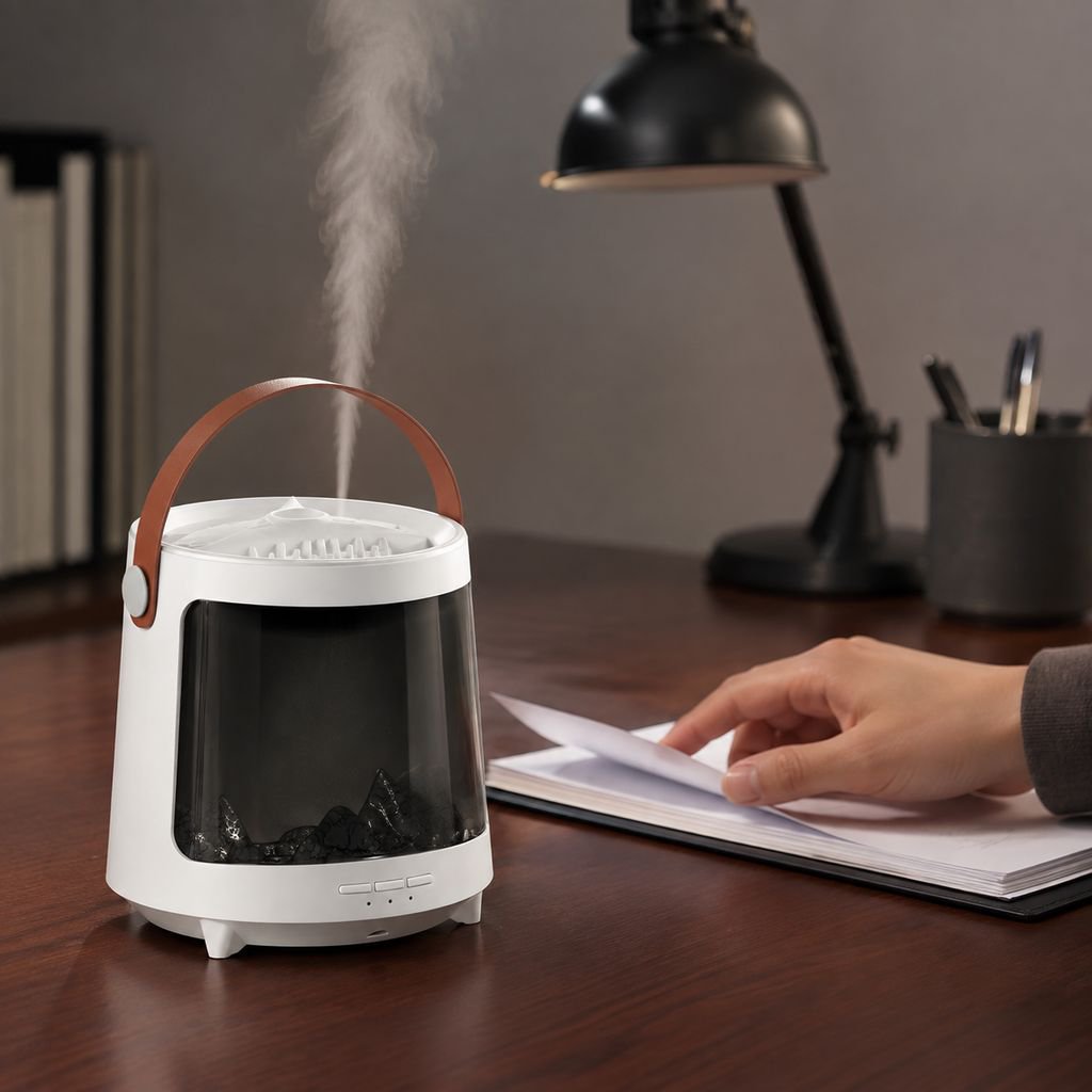 Colorful Flame Aroma Diffuser for Home Use, Aurora Air Jellyfish Aroma Diffuser, Quiet Bedroom Humid