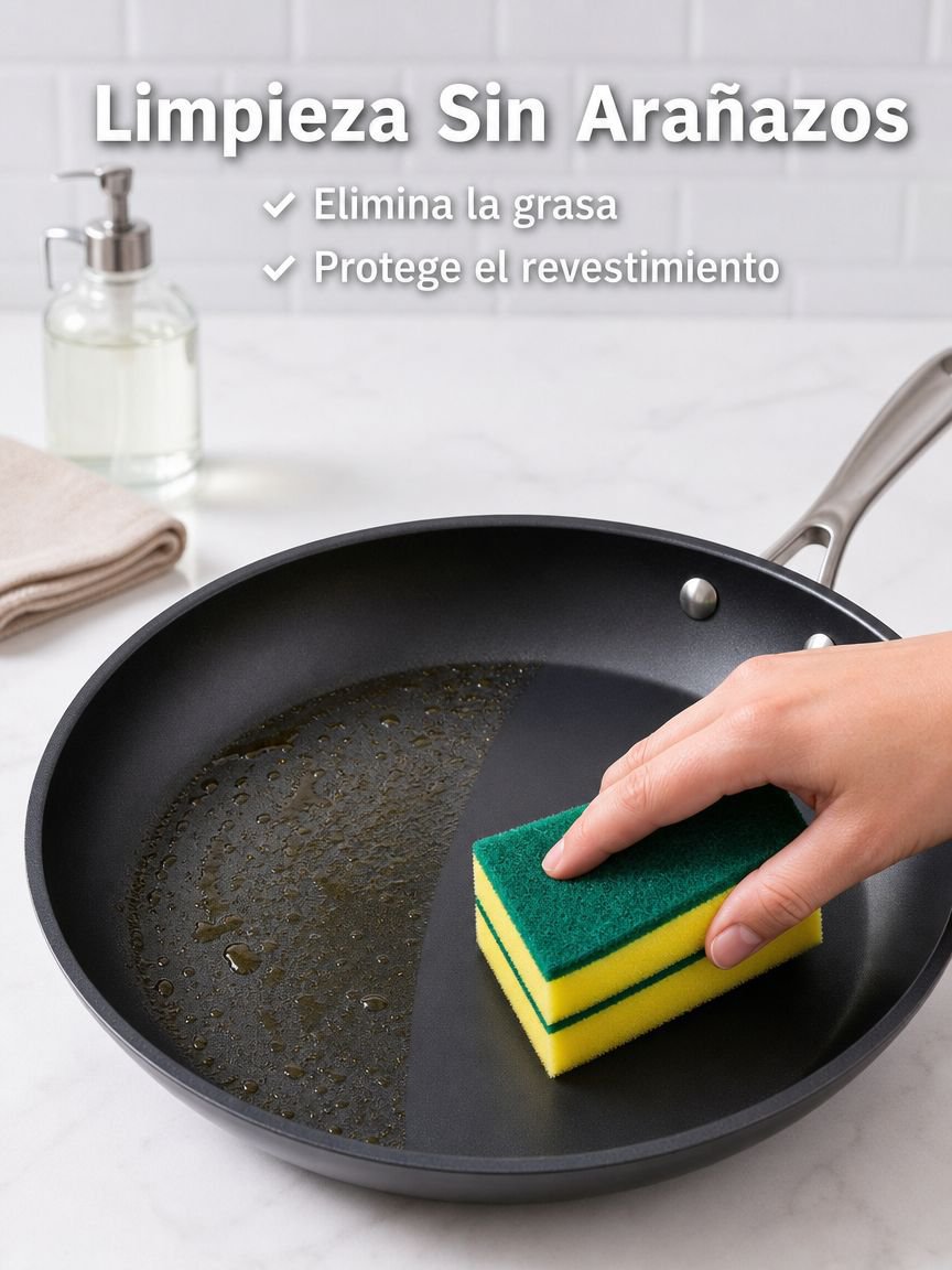 Esponja de cocina para lavar ollas doméstica