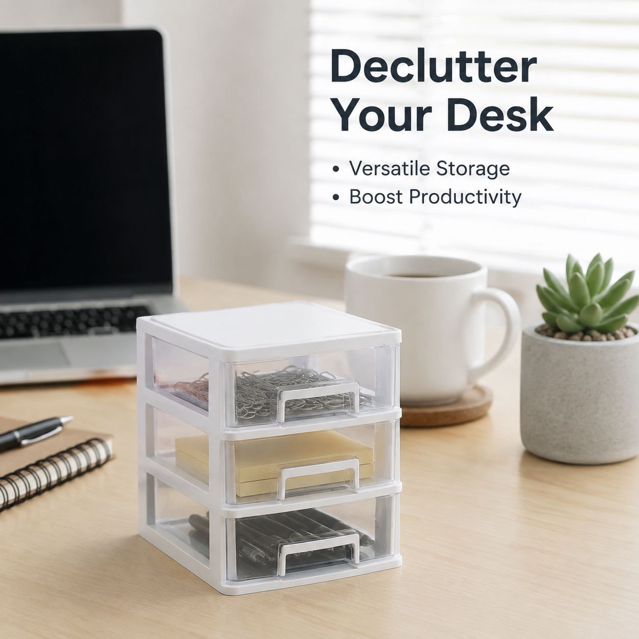 Transparent Desktop Storage Box
