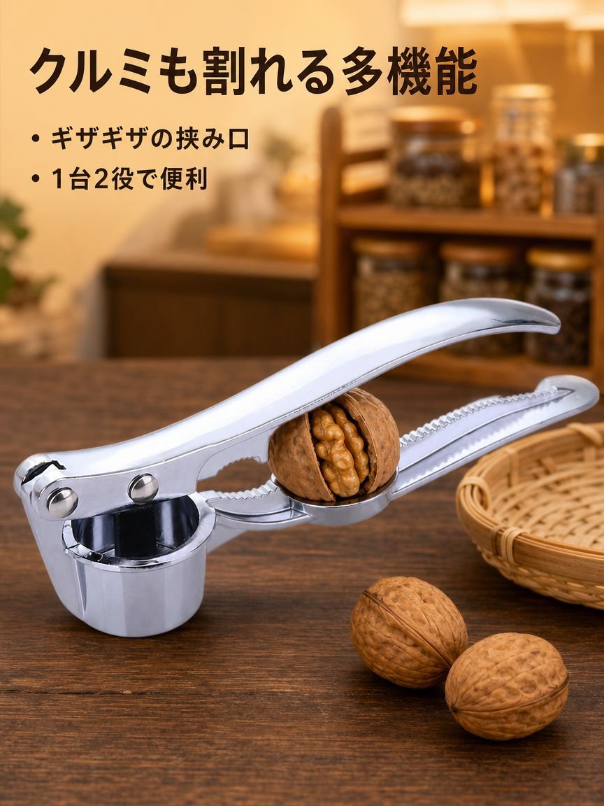 ステンレス製ガーリックプレス