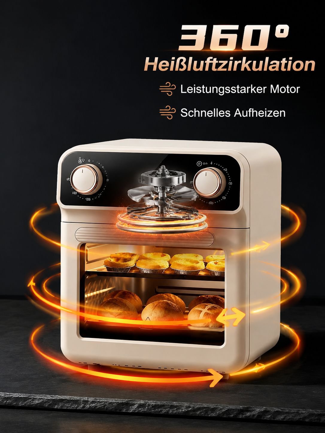 Große elektrische Fritteuse beim Braten von Pommes