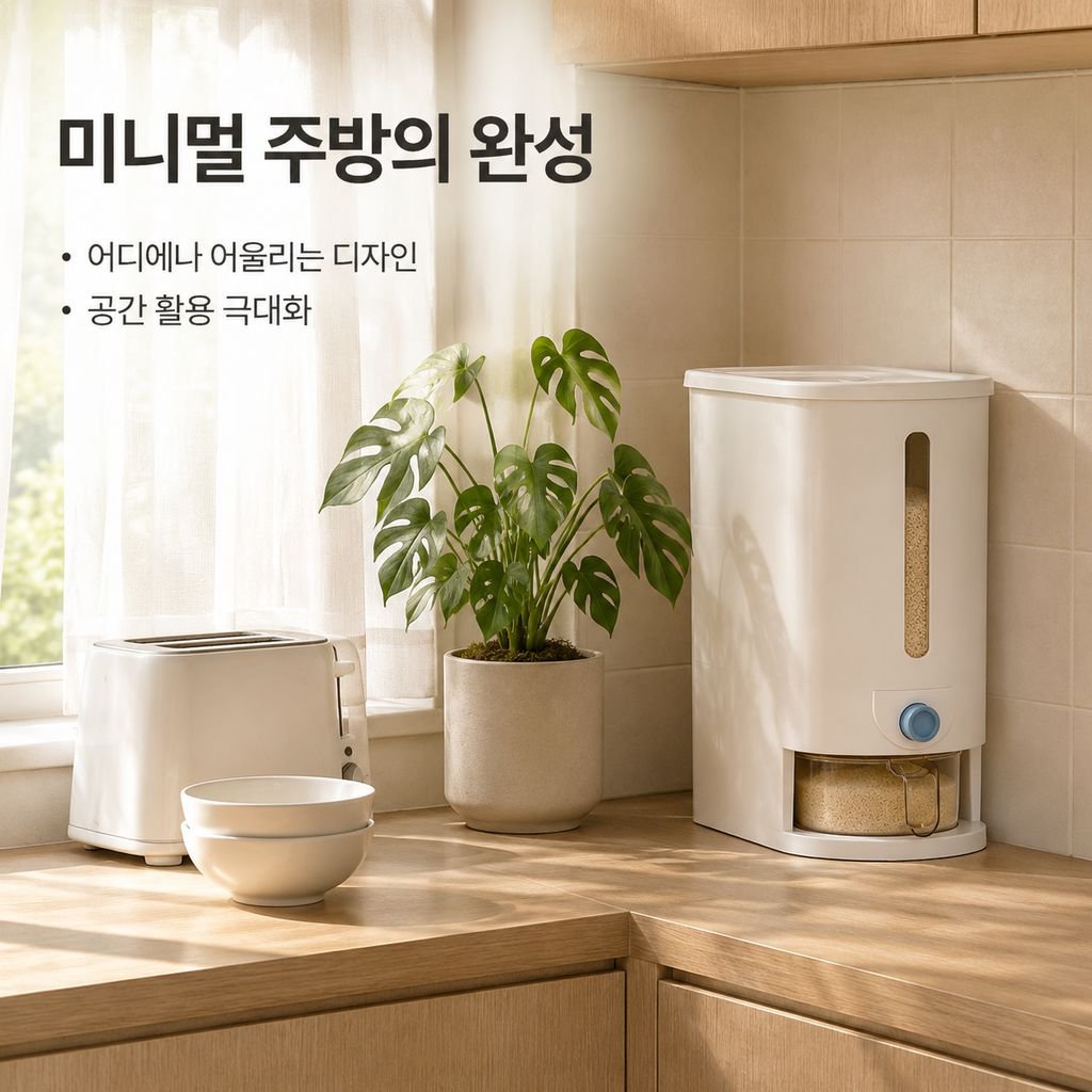 다기능 오곡잡곡 보관통