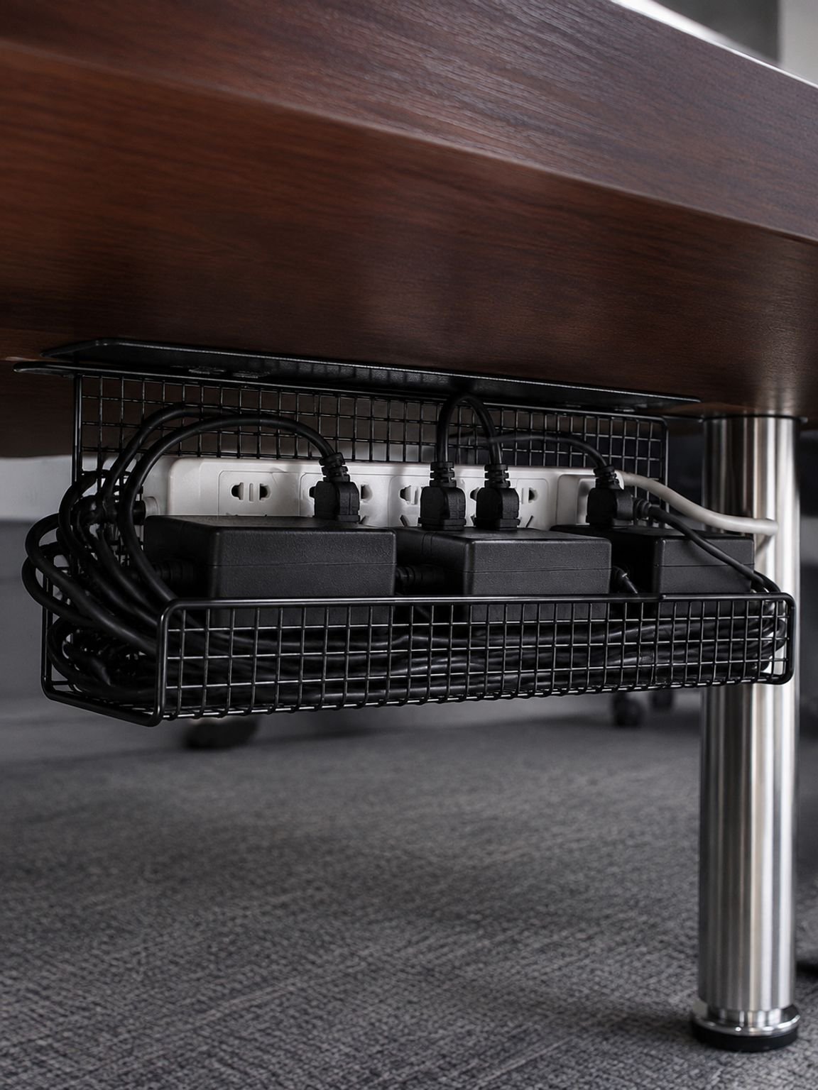 Under-desk cable organizer