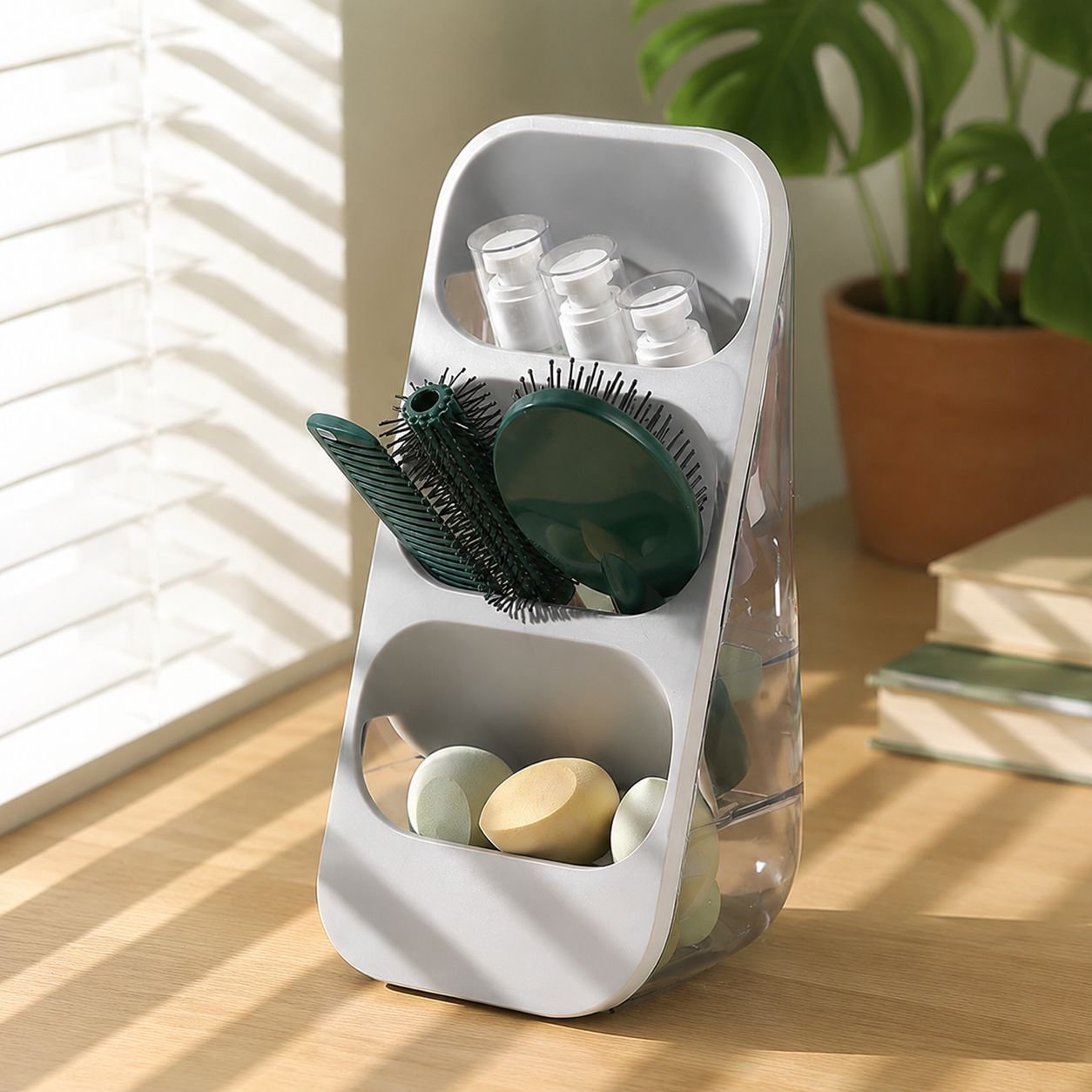 Minimalist Multifunctional Office Storage Box on a modern desk