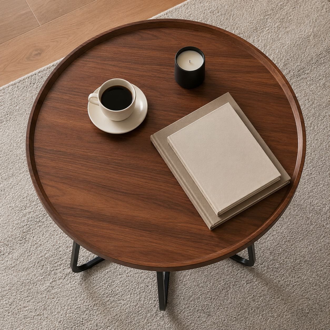 Stilvoller Couchtisch mit klaren Linien im Wohnbereich