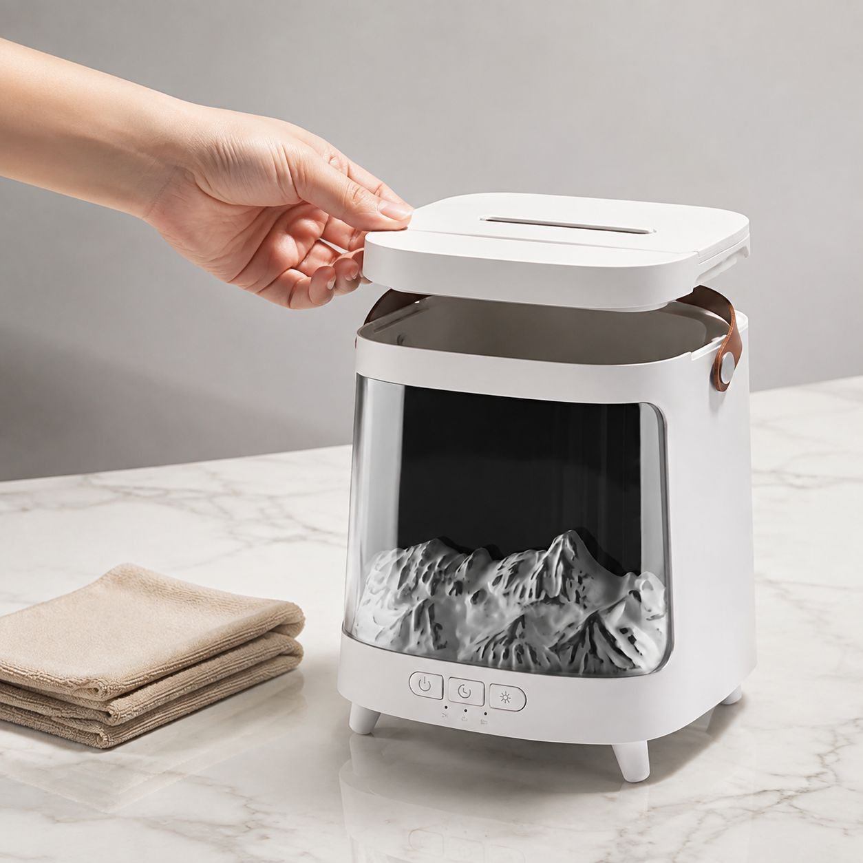 Modern home humidifier with large water tank