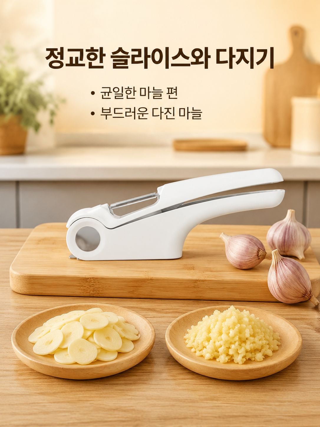 주방 다용도 마늘 슬라이서 마셔