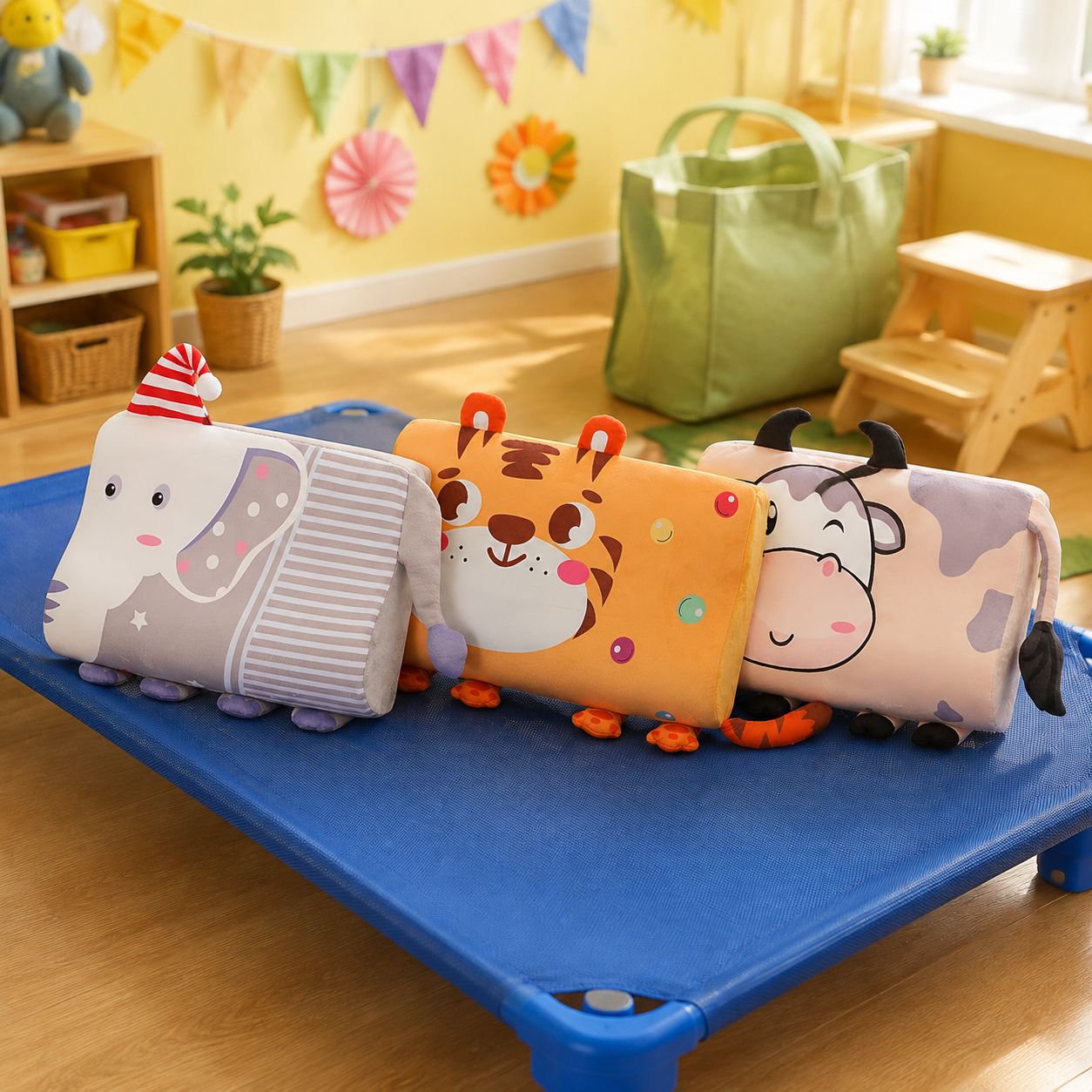 Cute plush pillow for children's sleep