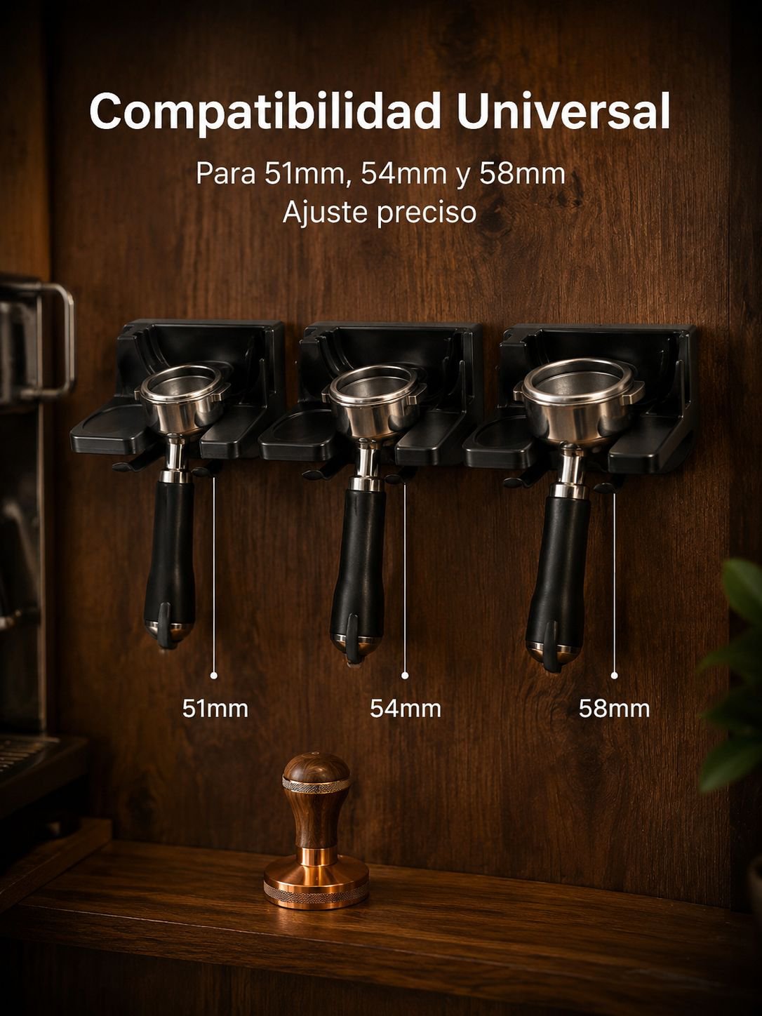 compatible con 51mm, 54mm, 58mm, accesorio de barista