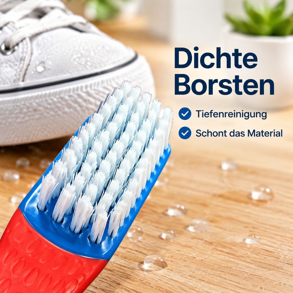 Nano-Schuhbürste mit weichen und harten Borsten