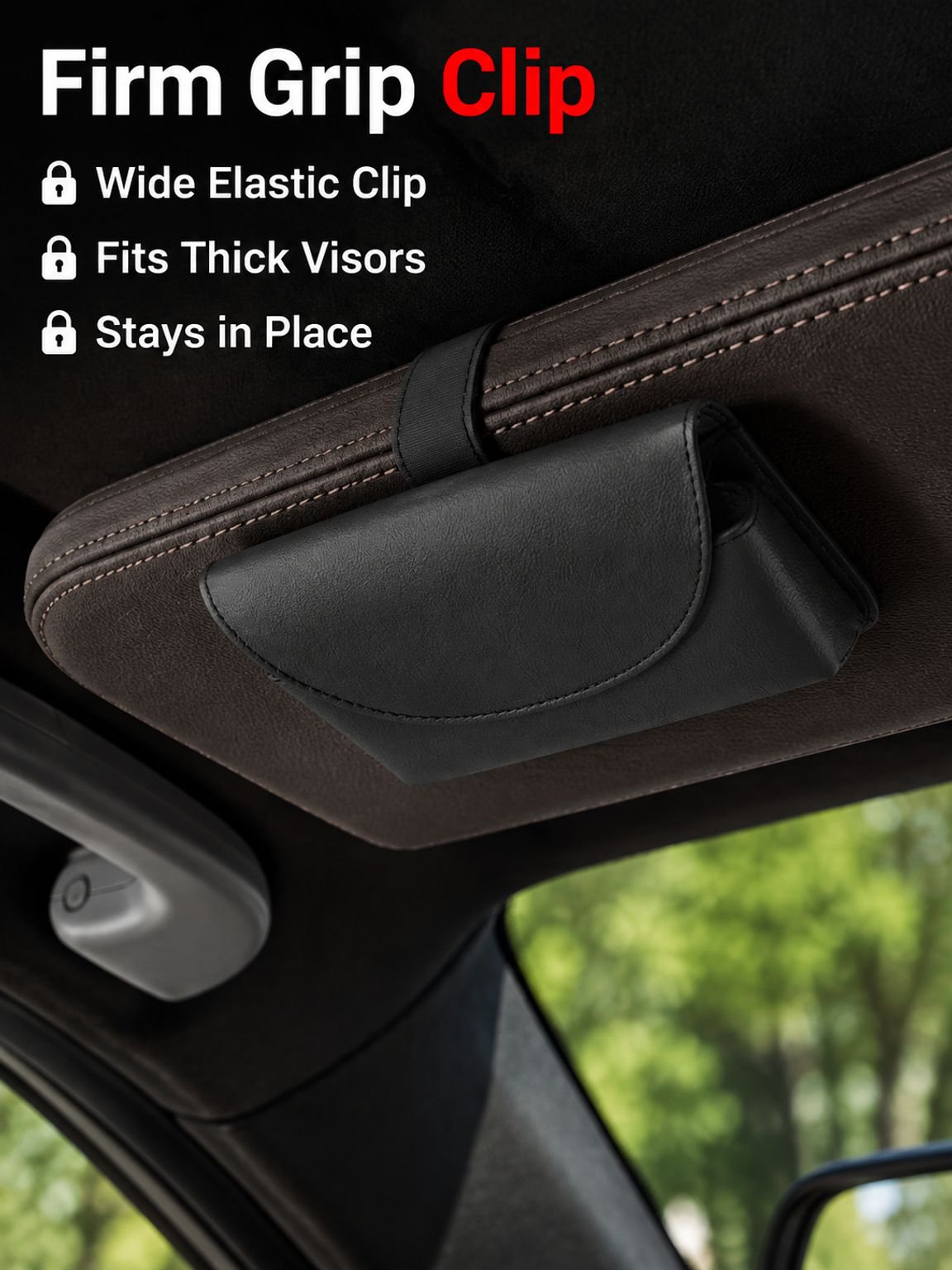 Car sun visor glasses clip