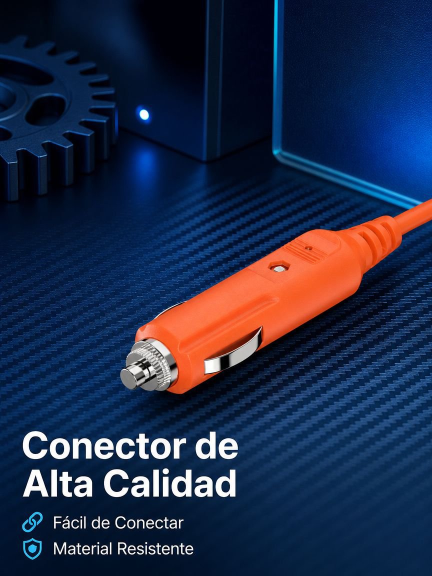 Cable cargador de batería de coche 12V, enchufe de encendedor a pinzas de cocodrilo, 14AWG, 2 metros