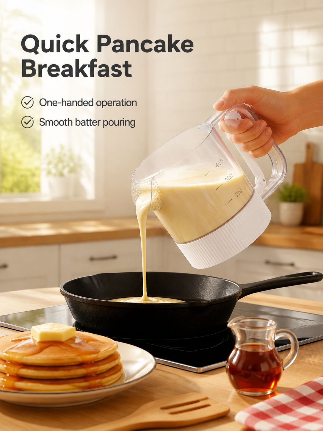 Semi-automatic egg beater