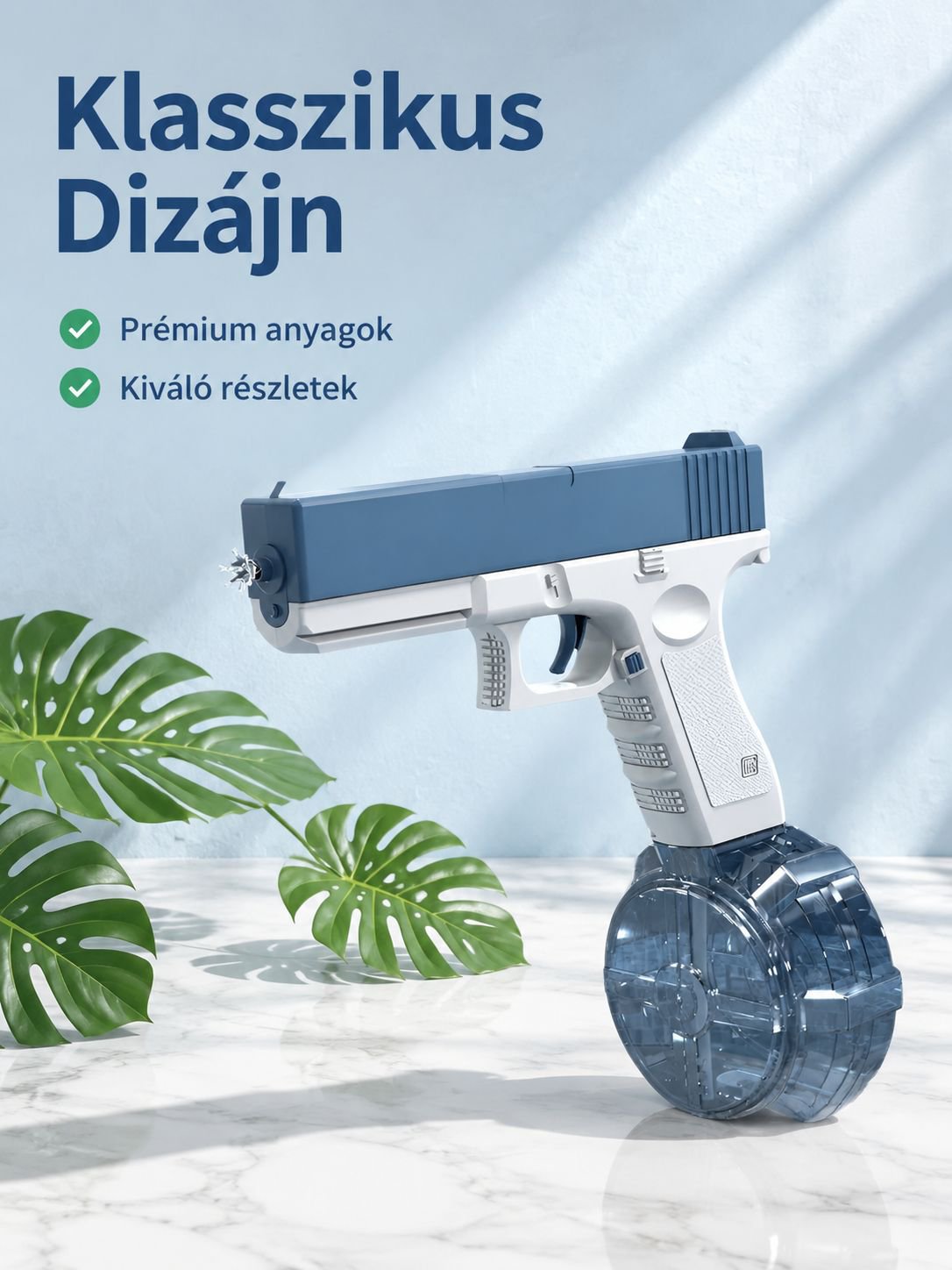 Nagy kapacitású elektromos vízipisztoly gyerekeknek