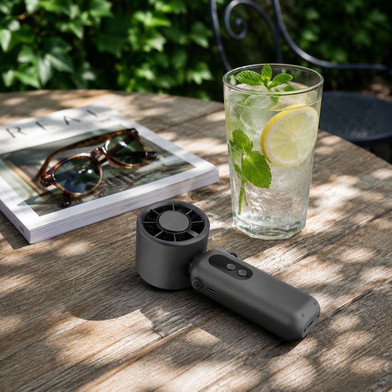 High-speed cooling fan, small handheld fan, outdoor portable neck fan
