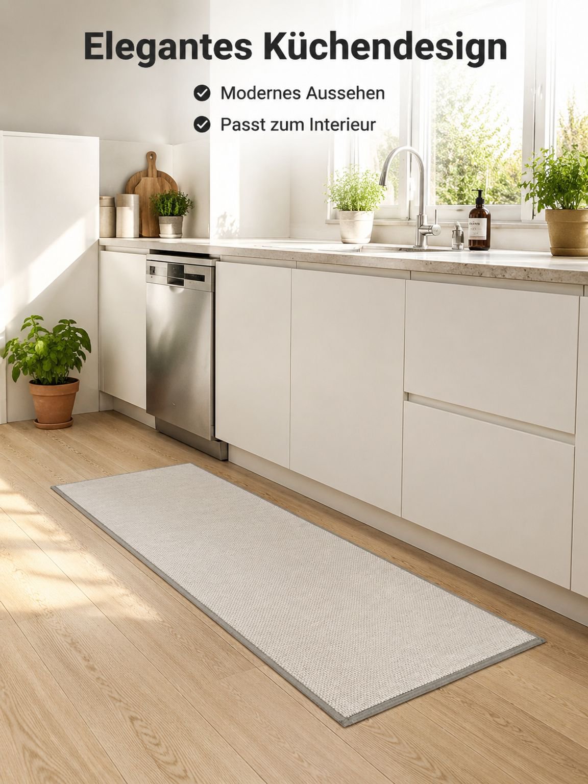 Saugfähige, rutschfeste Küchenmatte