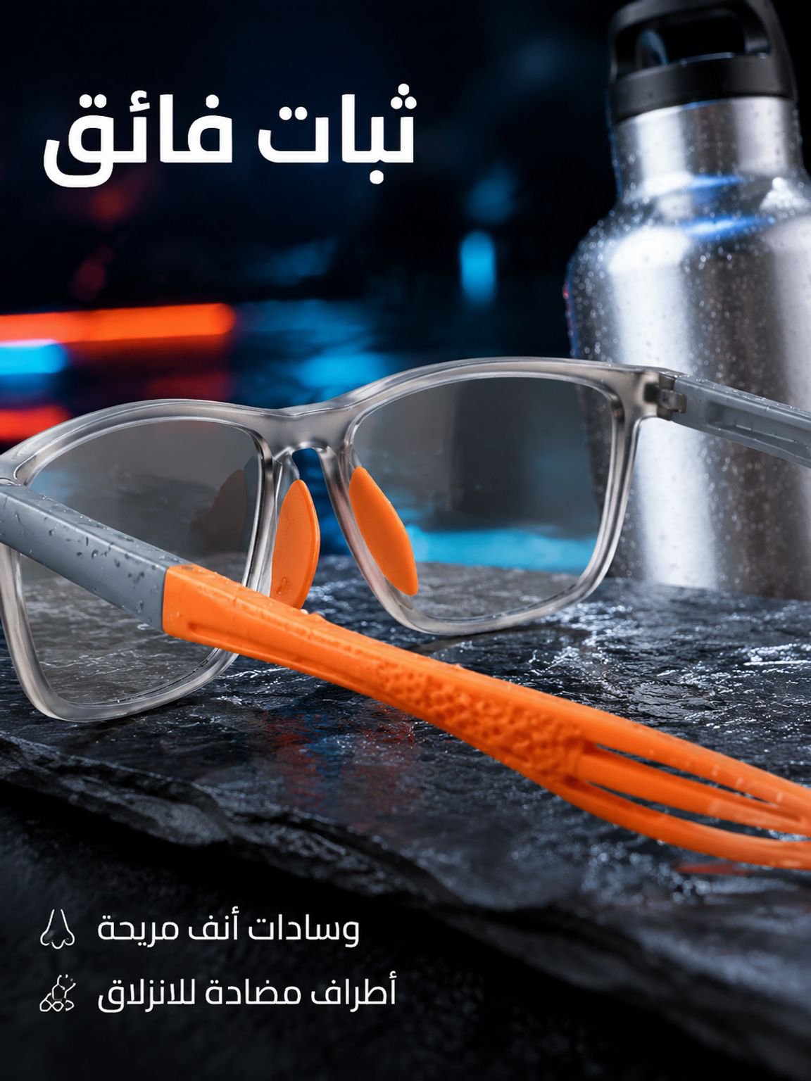 نظارات SL الرياضية 2 في 1 مضادة للأشعة فوق البنفسجية ومتغيرة اللون