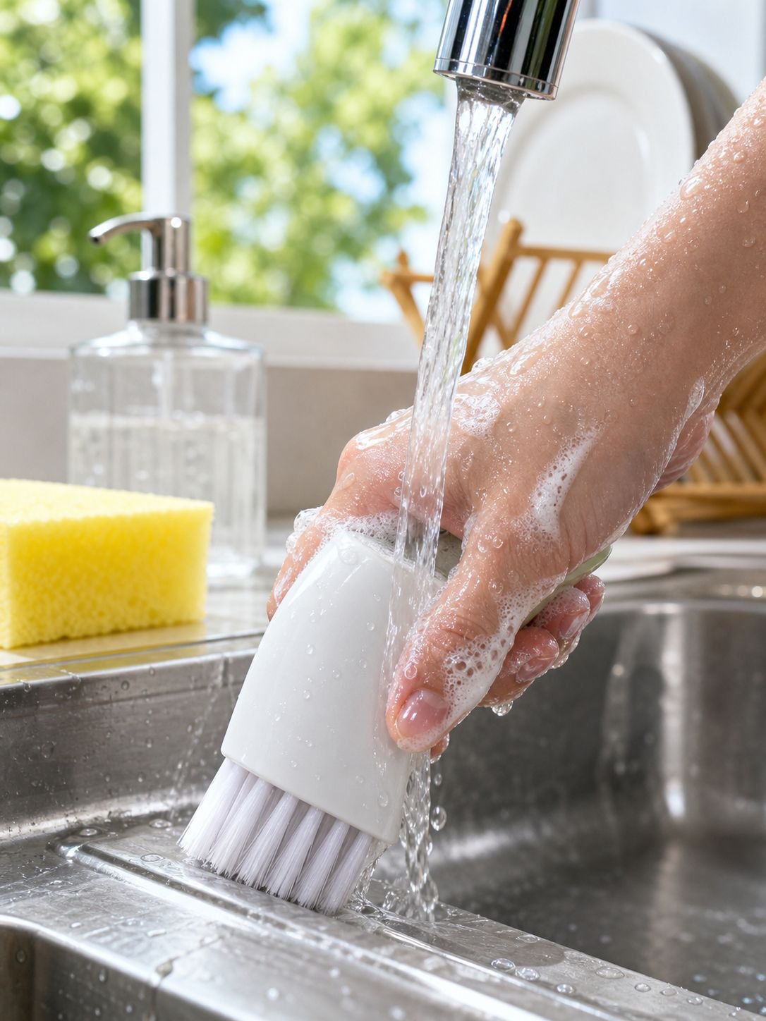 Ergonomic design of the universal hand brush