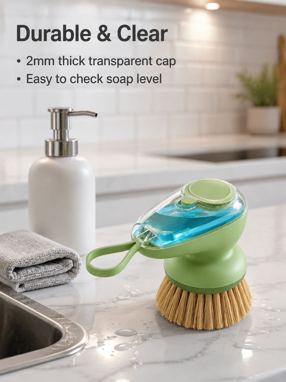 One touch liquid pot brush artifact