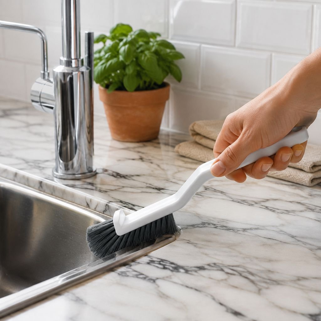 Brosse à poils durs pour carrelage de salle de bain et cuisine, nettoyage en profondeur