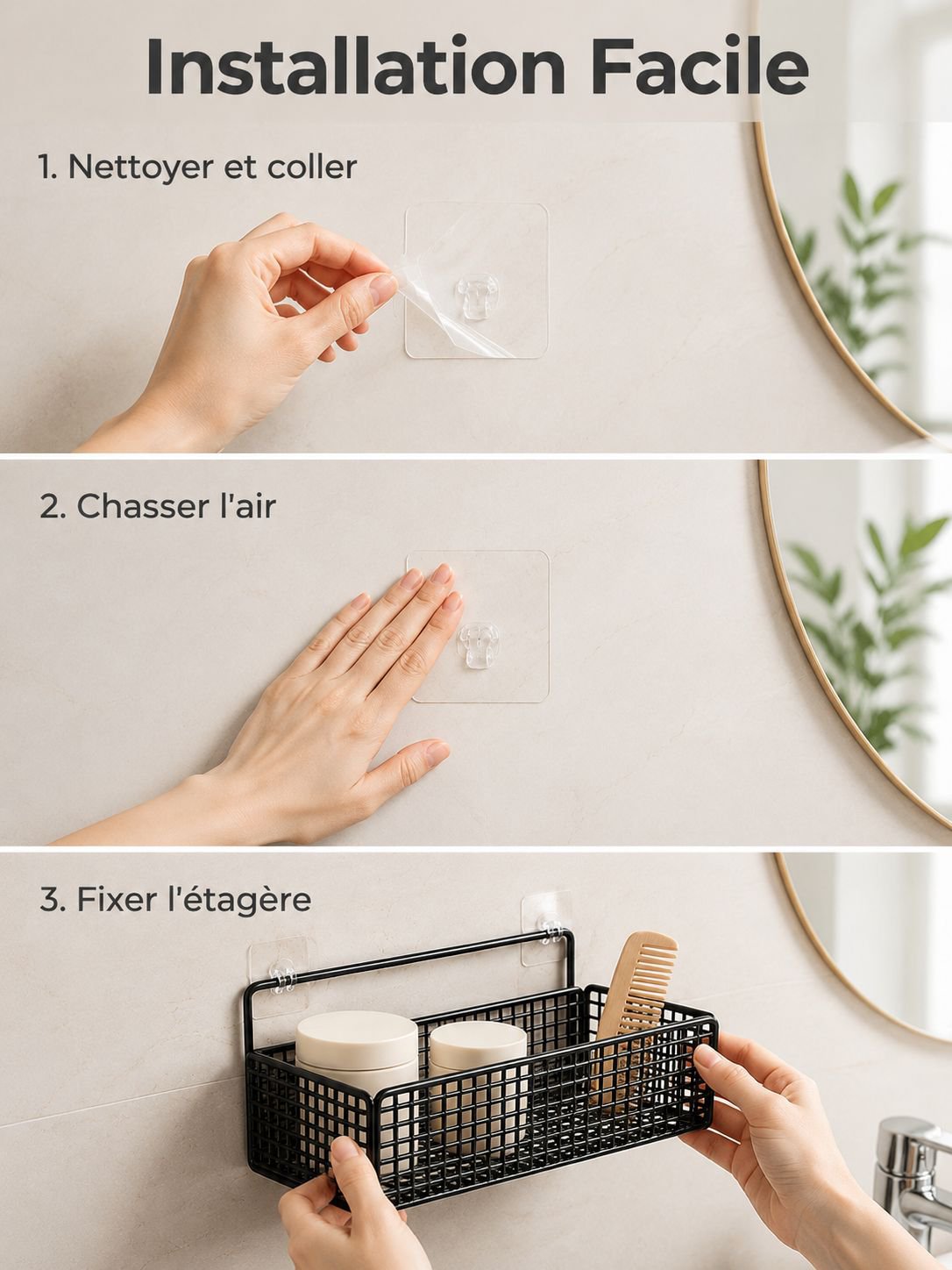 Étagère de salle de bain idéale pour organiser vos produits