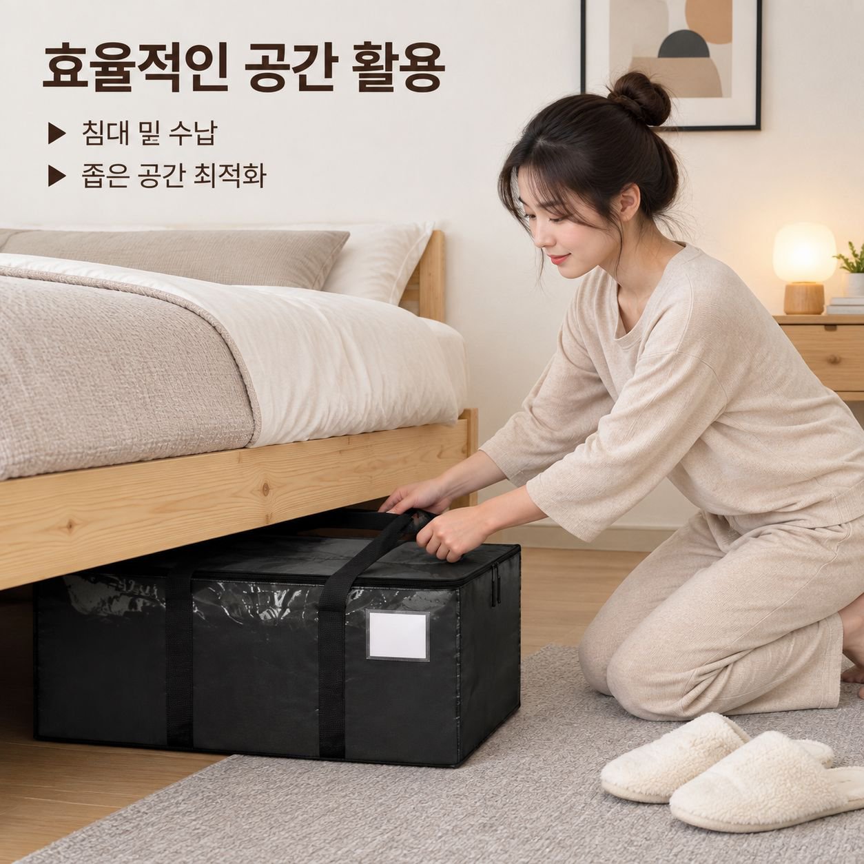 대용량 의류 보관 가방