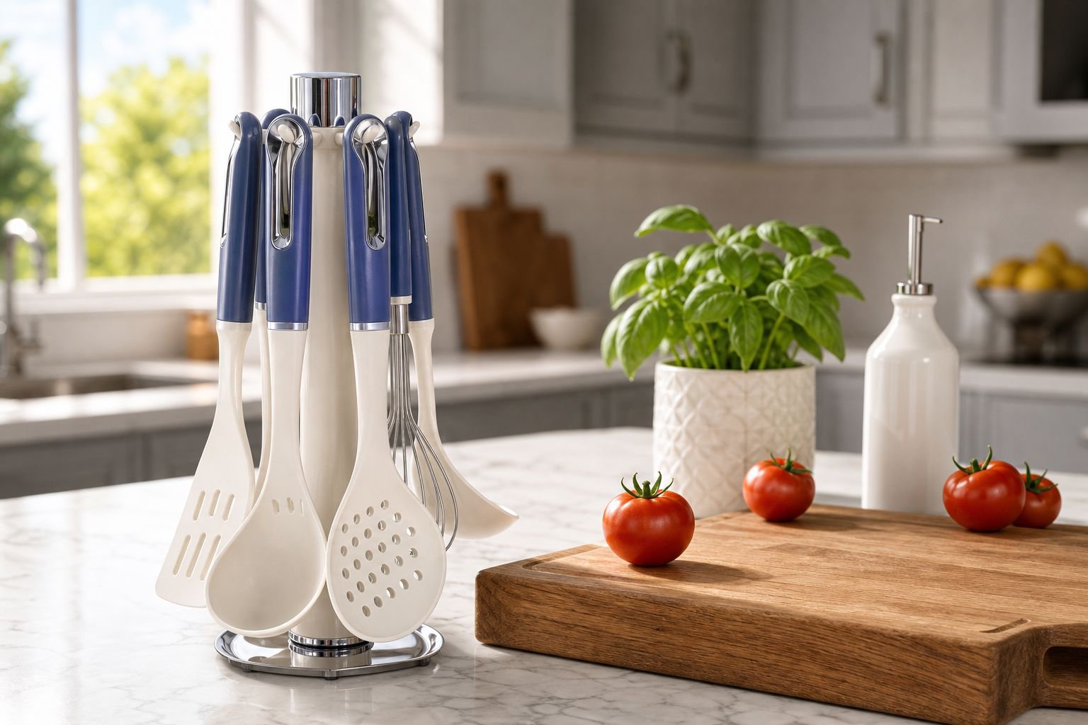 Complete wholesale silicone kitchen utensil set with cooking tools