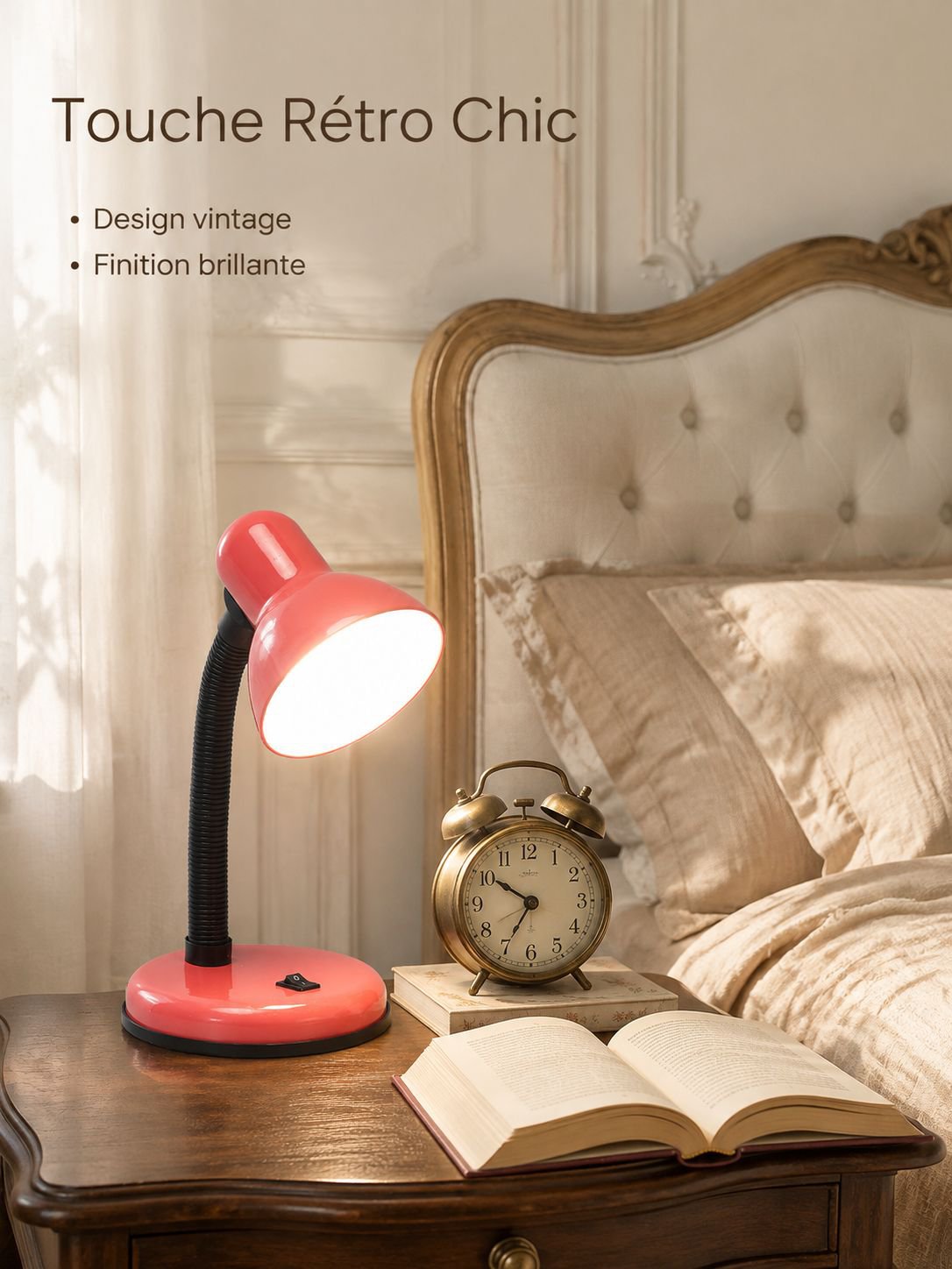 Lampe de bureau compacte à brancher s’adaptant à tout style de décoration intérieure