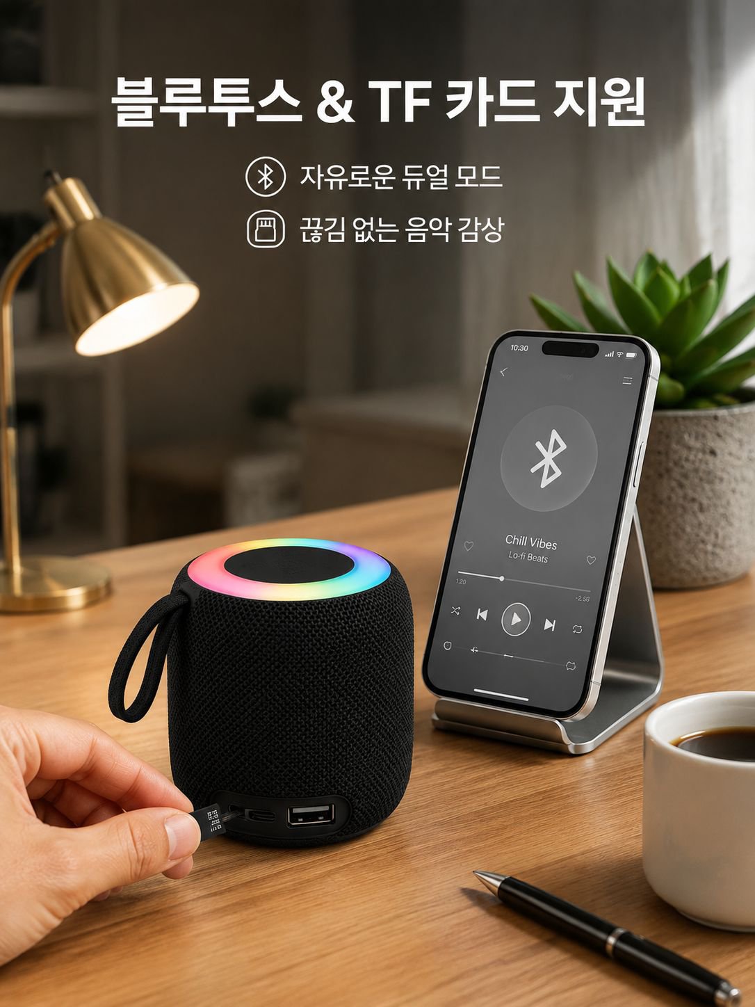소형 서브우퍼 블루투스 스피커, 가정 및 사무실 데스크탑 전용