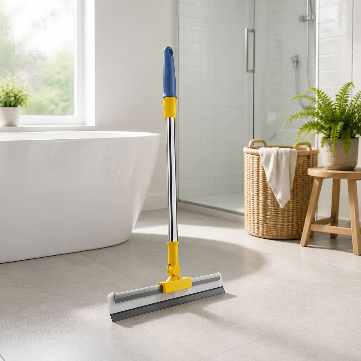 Multifunctional Bathroom Scraper Broom