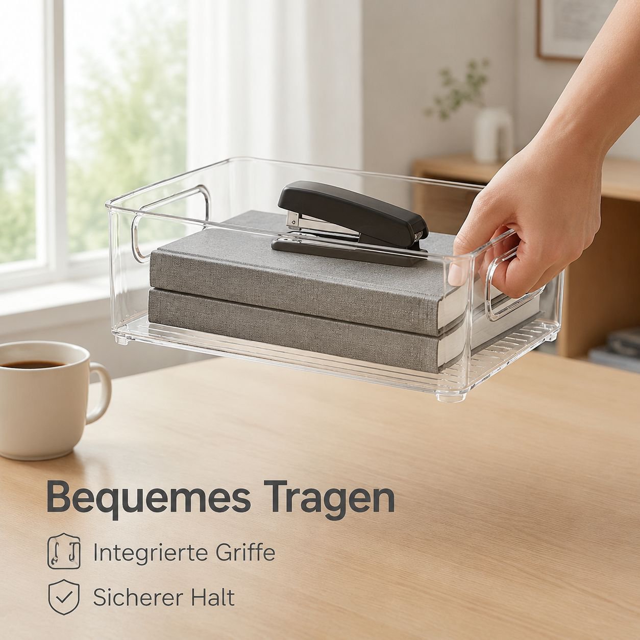 Transparenter Acryl-Schreibtischorganizer