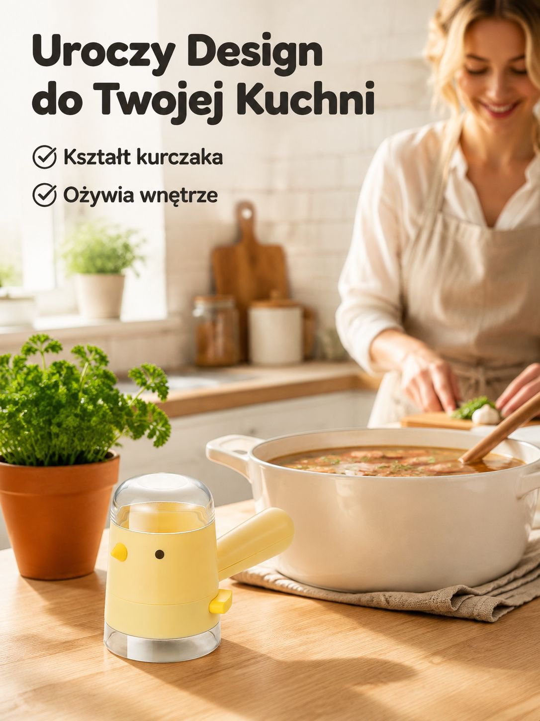 Dozownik soli i przypraw z precyzyjnym naciskiem – widok ogólny