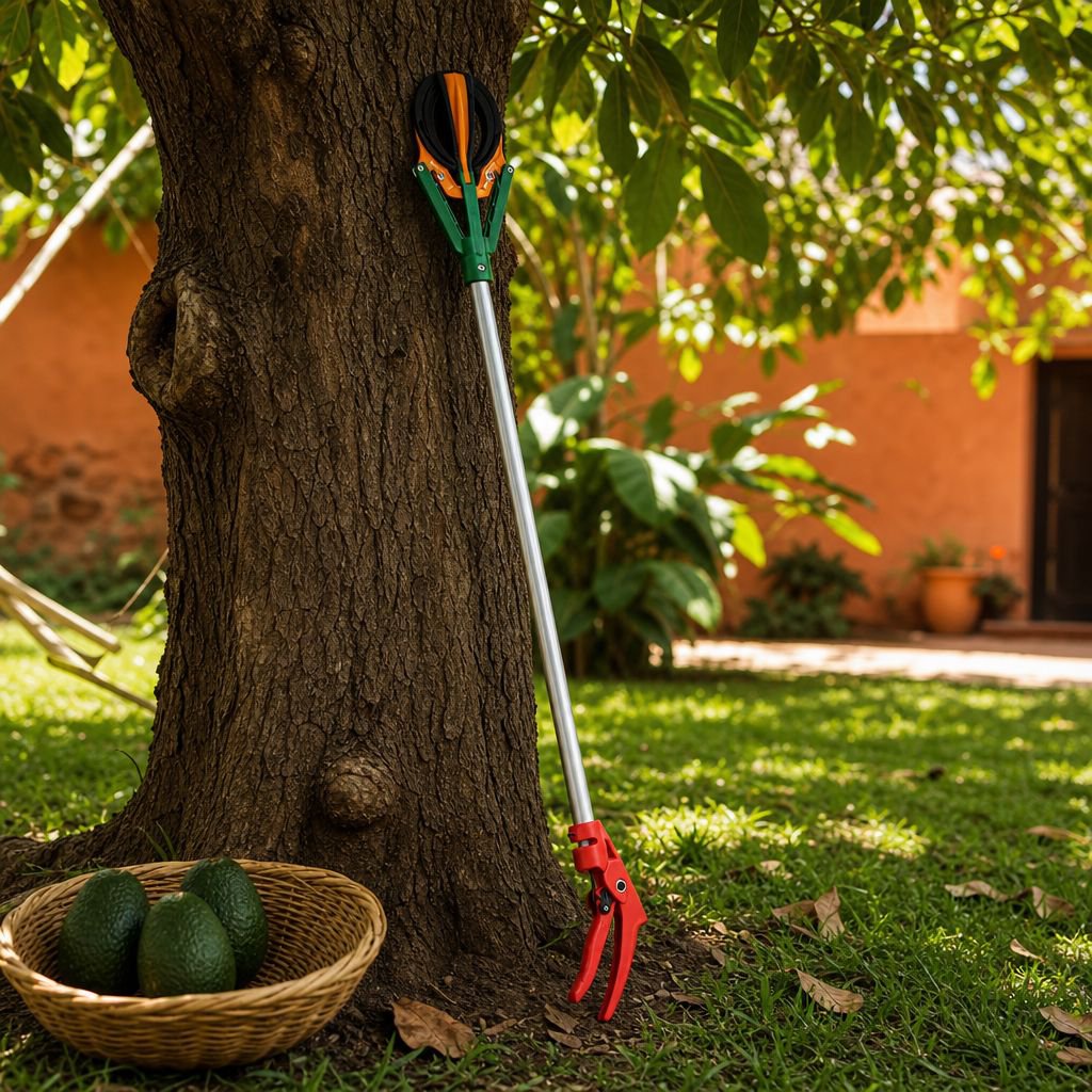 Recolector de frutas de goma blanda de tres garras