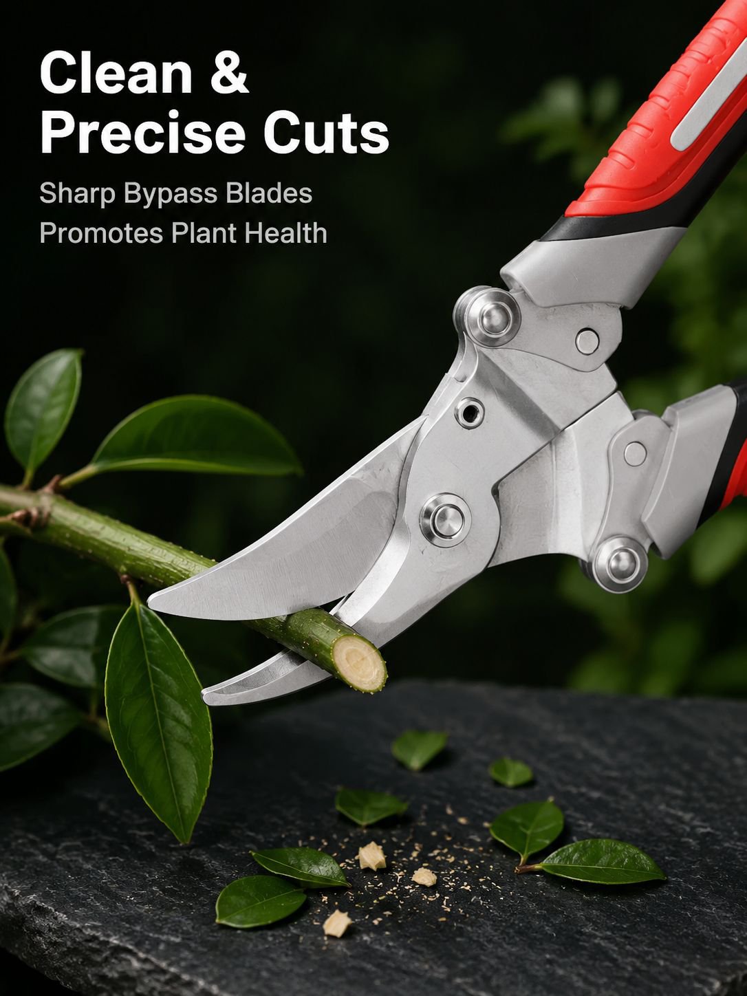 Outils de taille modernes et minimalistes pour arbres et arbustes