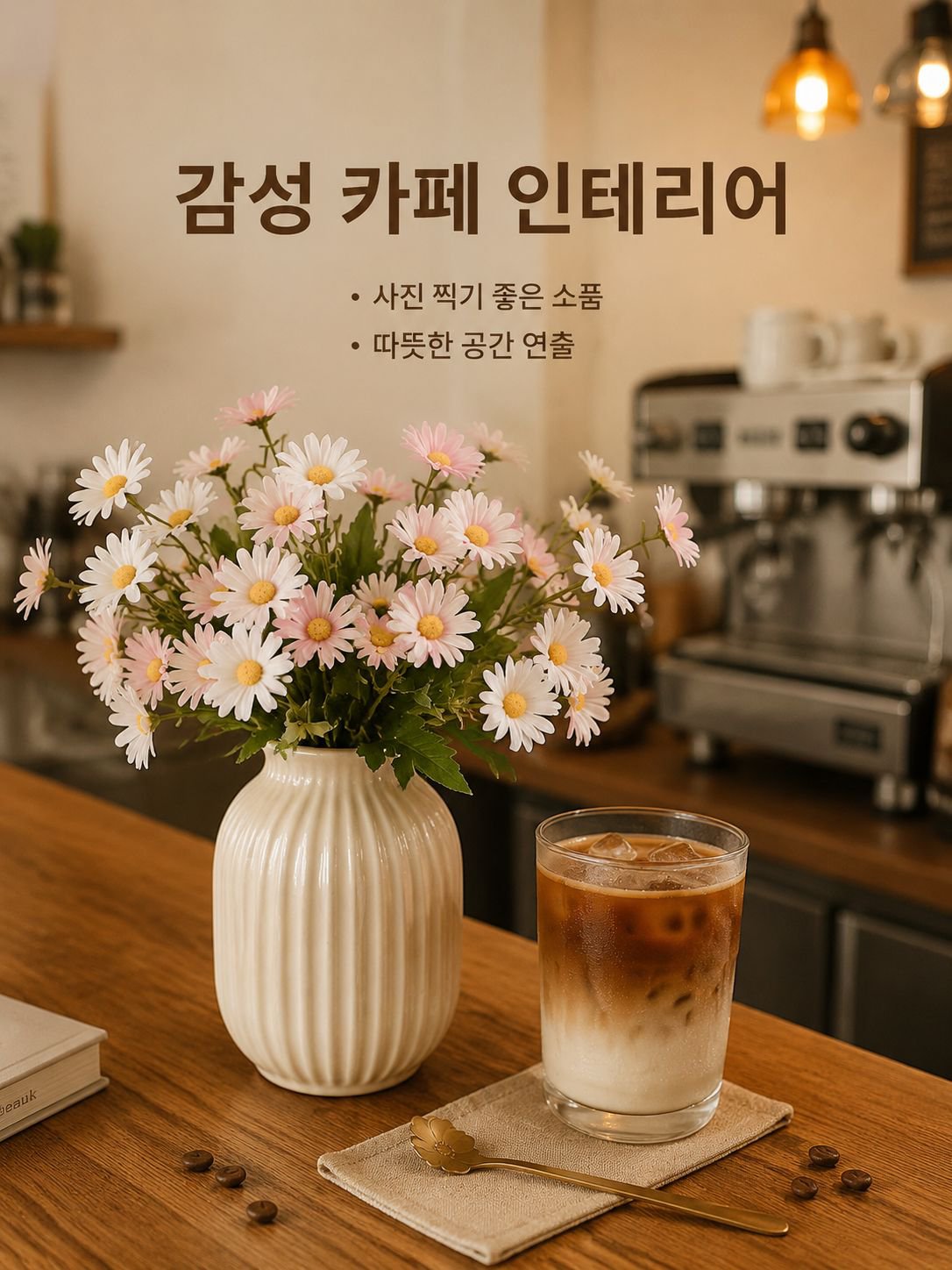인조 작은 데이지 꽃다발 장식 조화