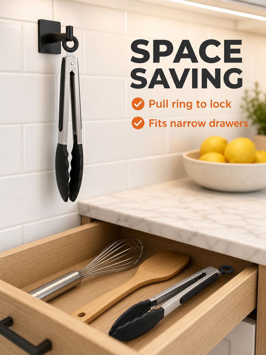 Silicone food tongs