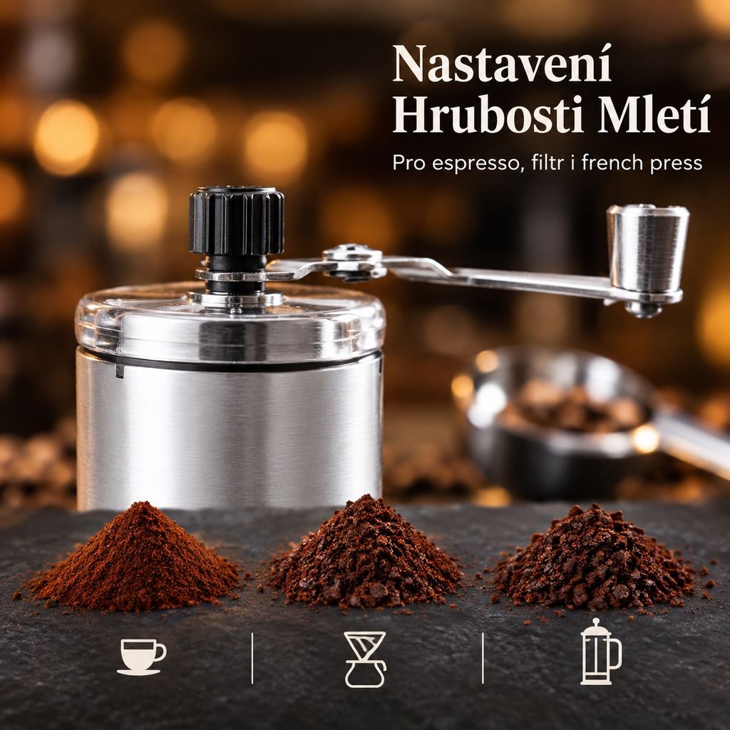 Manuální mlýnek na kávu